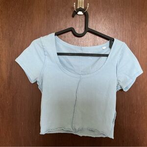 PS Basics by Pacsun Women’s Light Blue Crop Top